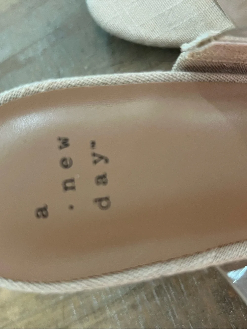 a new day Clear Strap Espadrille Wedge Sandals - Beige